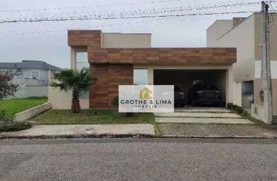 Casa cond.  3 dorm, suíte, ac: 190 m² at:300m² nova, excelente local, fácil acesso a via dutra e cidade, top - condomínio terras do vale - caçapava/sp