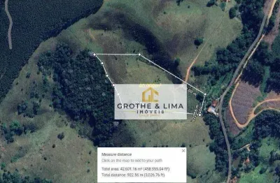 Área à venda, 40000 m² por r$ 440.000 - pinheirinho - redenção da serra/sp