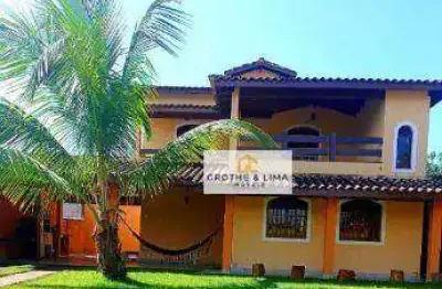 Sobrado top á venda, 3 dorm, ac:  160m²- at: 381m² excelente local fácil acesso a rodovia e praias, rodovia, pontal de santa marina - caraguatatuba/sp