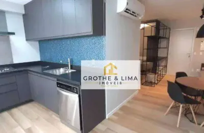Apartamento flat mobiliado - 1 dormitórios - edifício moriah - jardim aquarius - 40m².