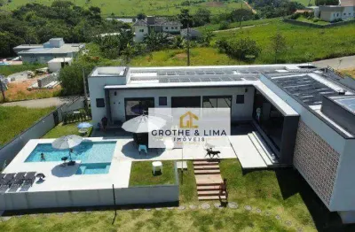 Casa condomínio top - nova, á venda, 4 dorm, suíte, ac: 357m² -at: 1.250m² -  um refugio dentro de sjc - colinas do parahyba - são josé dos campos/sp