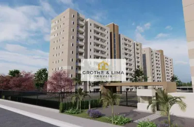Lançamento - apartamento com 2 dormitórios à venda, 47 m² - jardim gurilândia - taubaté/sp