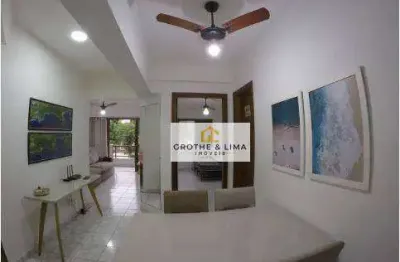 Apartamento com 1 dormitório à venda, 55 m² por r$ 429.900,00 - estufa i - ubatuba/sp