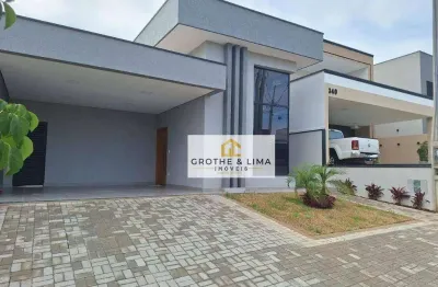 Casa nova com 3 dormitórios, 1 suíte à venda, 130 m² - condominio residencial malibu - caçapava/sp