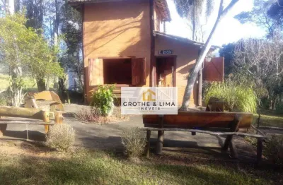 Casa chalé de 80 m² com 2 dormitórios, 16.100 m²  à venda, por r$ 850.000 - rio preto - santo antônio do pinhal/sp