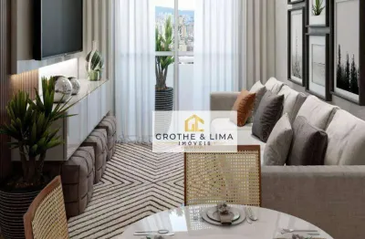 Apartamento com 2 dormitórios à venda, 45 m² por r$ 275.600,00 - jardim jacinto - jacareí/sp