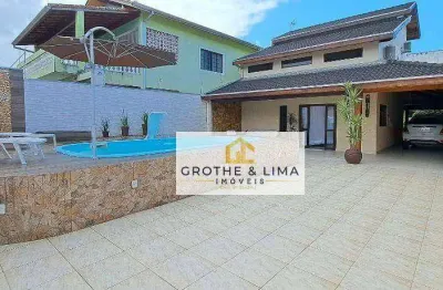 Oportunidade única! sobrado com 4 dormitórios, sendo 1 suíte!  à venda, 246 m² por r$ 1.000.000 - indaiá - caraguatatuba/sp