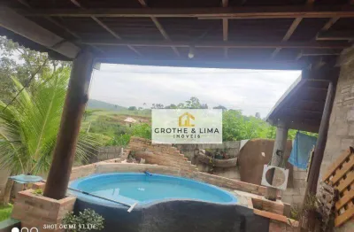 Chácara com 2 dormitórios à venda, 1250 m² por r$ 424.000 - chácara belo horizonte - taubaté/sp