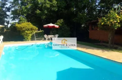 Chácara com 3 dormitórios à venda, 5000 m² por r$ 826.800,00 - chácaras santa maria - jacareí/sp