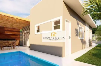 Casa com 2 dormitórios à venda, 90 m² - residencial amor - caçapava/sp