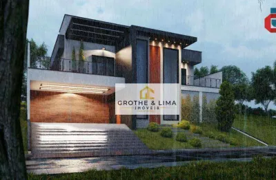 Casa térrea em construção com vista para as montanhas no vale dos lagos – 1.000 m²