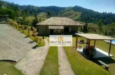 Sítio com 3 dormitórios à venda, 3200 m² por r$ 980.000,00 - morro azul - paraibuna/sp