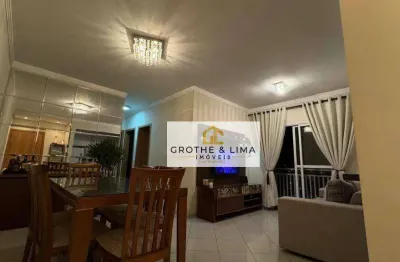 Apartamento com 3 dormitórios, 1 suíte à venda, 77 m² - vila antônio augusto luiz - caçapava/sp