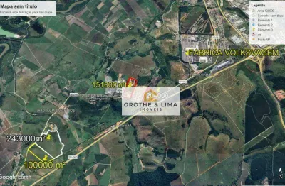 Área à venda, 151000 m² por r$ 22.650.000,00 - jardim campo grande - caçapava/sp