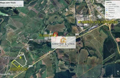 Área à venda, 243000 m² por r$ 29.160.000,00 - jardim campo grande - caçapava/sp