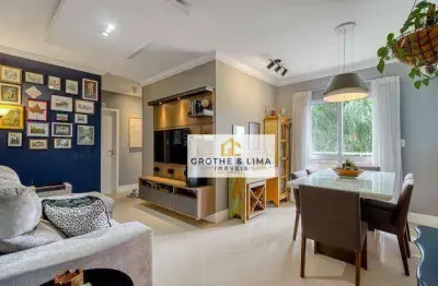 Apartamento com 3 dormitórios para alugar, 83 m² por r$ 5.200,00/mês - villa branca - jacareí/sp