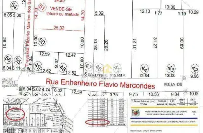 Terreno à venda, 367 m² por r$ 127.200,00 - jardim santa maria - são josé dos campos/sp