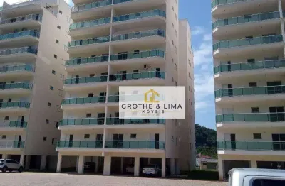 Apartamento com 2 dormitórios 1 suíte à venda, 83 m² - cidade jardim - caraguatatuba/sp