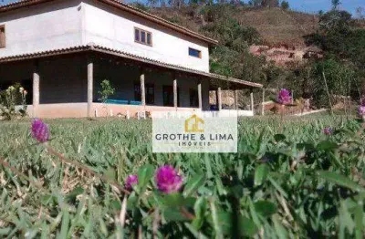 Chácara com 3 dormitórios à venda, 12100 m² por r$ 890.000,00 - ribeirão das sete almas - taubaté/sp