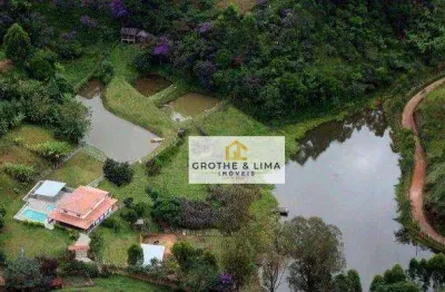 Sítio com 4 dormitórios à venda, 33000 m² - souzas - monteiro lobato/sp