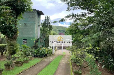 Chácara piscina, churrasqueira, pomar, lago, ampla mata nativa privativa com trilha  à venda, por r$ 1.300.000 - zona norte - são josé dos campos/sp