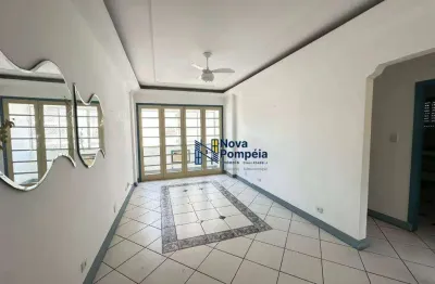 Apartamento com 2 dormitórios para alugar, 90 m² por R$ 3.600,02/mês - Gonzaga - Santos/SP