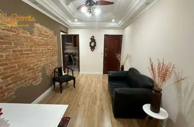Apartamento com 2 dormitórios à venda, 70 m² por r$ 490.000,00 - pompéia - santos/sp