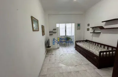 Kitnet com 1 dormitório à venda, 30 m² por r$ 284.000,00 - boqueirão - santos/sp