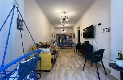 Apartamento com 2 dormitórios à venda, 75 m² por r$ 799.000 - pompéia - santos/sp