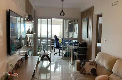 Apartamento com 2 dormitórios, 02 suítes à venda por r$ 995.000 - boqueirão - santos/sp