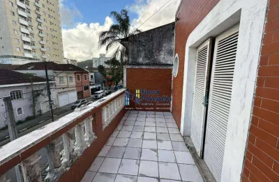 Sobrado com 2 dormitórios para alugar por r$ 5.500/mês - pompéia - santos/sp