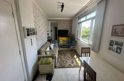 Apartamento com 1 dormitório para alugar, 45 m² por R$ 3.500,02/mês - Aparecida - Santos/SP