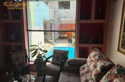 Sobrado com 3 dormitórios à venda, 178 m² por r$ 1.800.000,00 - pompéia - santos/sp