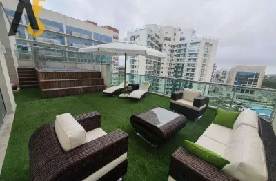 Vendo cobertura duplex com 225m2 4 quartos com piscina, em jacarepaguá