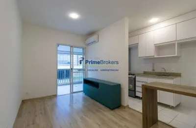 Apartamento com 1 quarto à venda na rua professor josé leite e oiticica, brooklin, são paulo por r$ 595.000