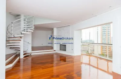 Cobertura com 4 quartos à venda na avenida jandira, moema, são paulo por r$ 3.880.000