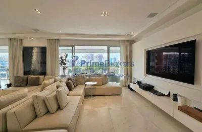 Apartamento, 400m² - 4 dormitórios, 4 suítes, 5 vagas, varanda gourmet em l - moema