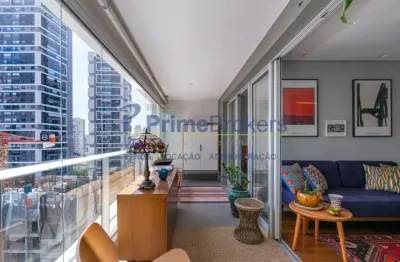 Apartamento, 48m² - 1 dormitório, 1 suíte, 1 vaga, sacada com vista panorâmica - brooklin