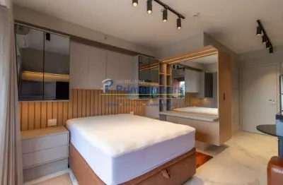 Studio, 27m² - 1 dormitório, 1 suíte, mobiliado com varanda - santo amaro