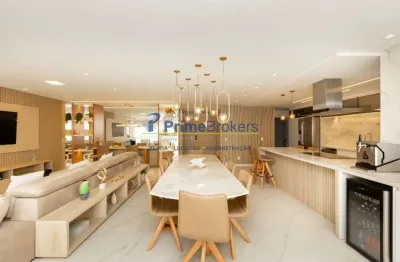 Apartamento, 160m² - 3 dormitórios, 3 suítes, 2 vagas, varanda gourmet - vila dom pedro i