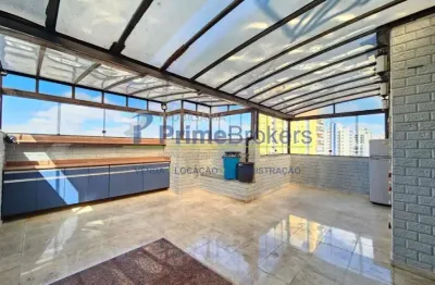 Cobertura, 192m² - 3 dormitórios, 2 suítes, 3 vagas, terraço gourmet - saúde
