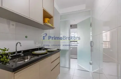 Apartamento, 48m² - 1 dormitório, 1 suíte, 1 vaga, varanda gourmet - brooklin