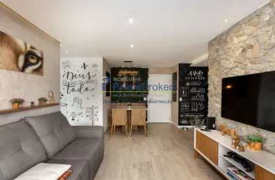 Apartamento, 68m² - 2 dormitórios, 1 suíte, 1 vaga, varanda gourmet - saúde