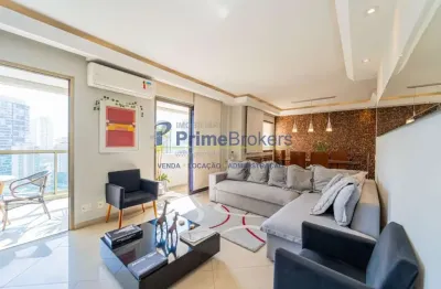 Apartamento, 147m² - 3 dormitórios, 3 suítes, 3 vagas, varanda gourmet com vista - brooklin