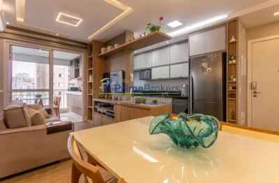 Apartamento 70m² - 2 dormitórios, 1 suíte, 2 vagas, mobiliado e pronto morar - vila monte alegre