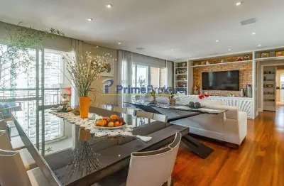 Apartamento, 200m² - 4 dormitórios, 3 suítes, 4 vagas, varanda envidraçada - brooklin