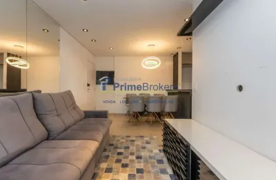 Apartamento, 71m² - 2 dormitórios, 1 suíte, 2 vagas, varanda gourmet com vista - saúde
