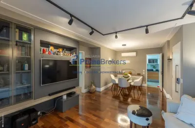Apartamento, 110m² - 3 dormitórios, 1 suíte, 3 vagas, varanda - brooklin