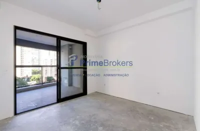 Estúdio, 32m² - 1 dormitório, 1 vaga moto, varanda - brooklin