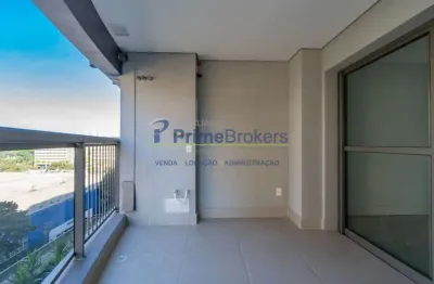 Estúdio, 32m² - 1 dormitório, 1 vaga de moto, varanda - brooklin